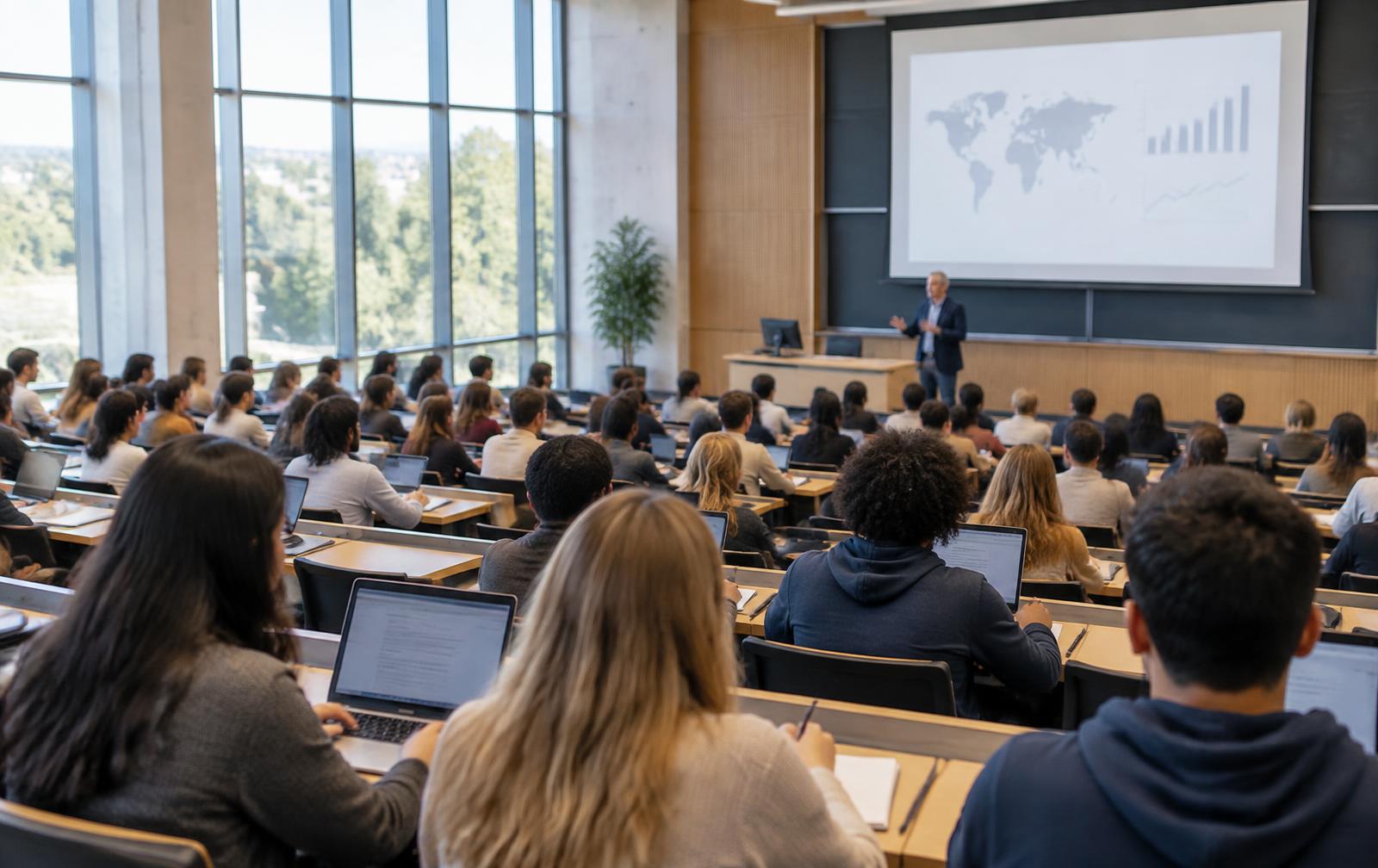 Studenti na predavanju na univerzitetu